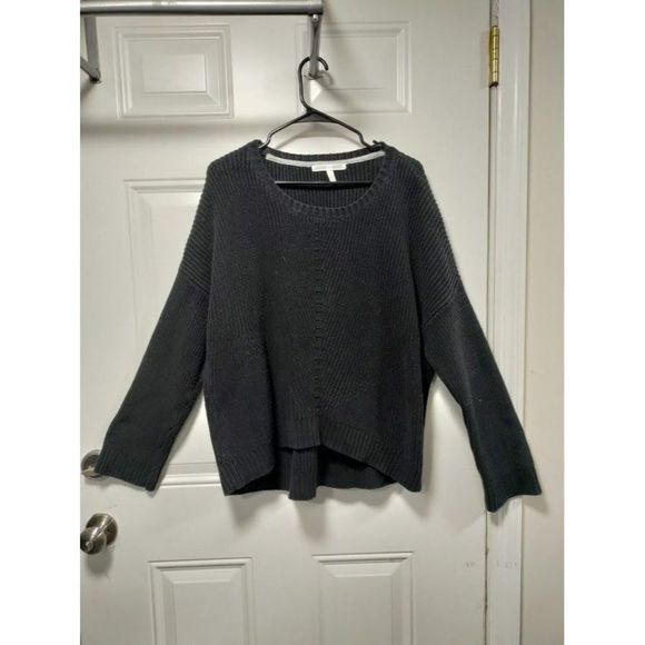 Victoria's Secret Knit High Low Black Sweater M - Picture 1 of 10